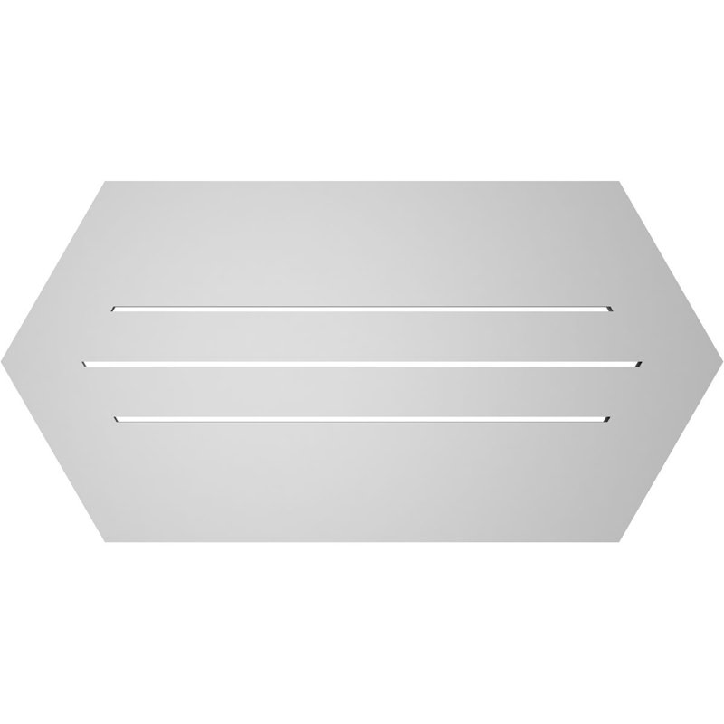 Évent horizontal fonctionnel à pignon en uréthane à surface horizontale Signature, H 18 po x l 36 po x P 1 po