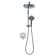 8" Rainfall Round Wall Mount Shower System Shower Faucet with Handheld Spray