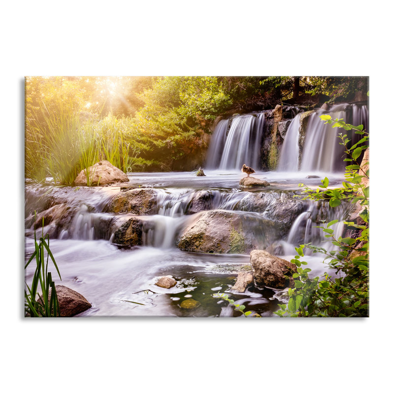Waterfall - No Frame Print on Glass, 70cm H x 100cm W