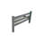 Gray Solid Wood Queen Bed Frame