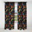 Rideau à motif floral cachemire rétro Vintage Elegance II - 1 panneau-107547838