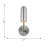 Frasar 1 Light Bathroom Bedroom Wall Fixture With Brushed Nickel Shade-112738038