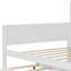Lits en bois blanc antique avec rangement et bureau d'étude pour espaces compacts