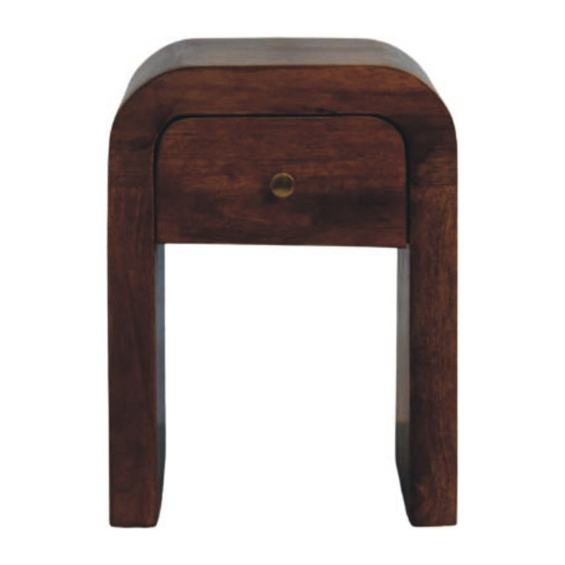 Curved Bedside Table