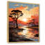Coucher de soleil africain, savane, harmonie I - arbre, art mural africain-886574950-956872227