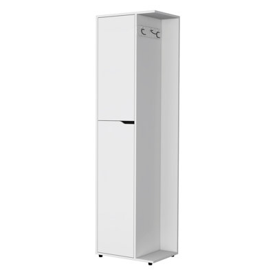 Armoire autoportante blanche pour un rangement optimal de qualité avec plus d'espace