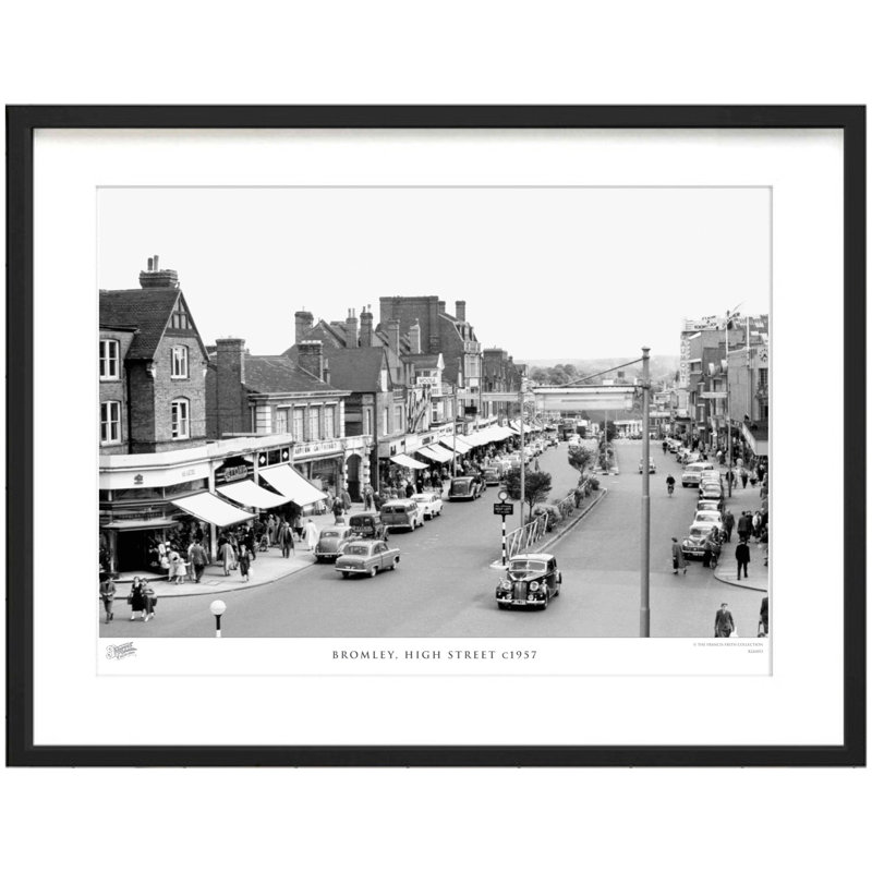 Bromley, High Street C1957 by Francis Frith - Single Picture Frame Print, 45cm H x 60cm W x 2.3cm D