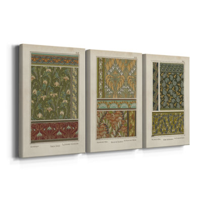 Nouveau Decorative VI - Toile tendue avec châssis sur mesure - 3 pièces