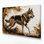 Chiens, loup tchéco-slovaque beige, art mural sur toile