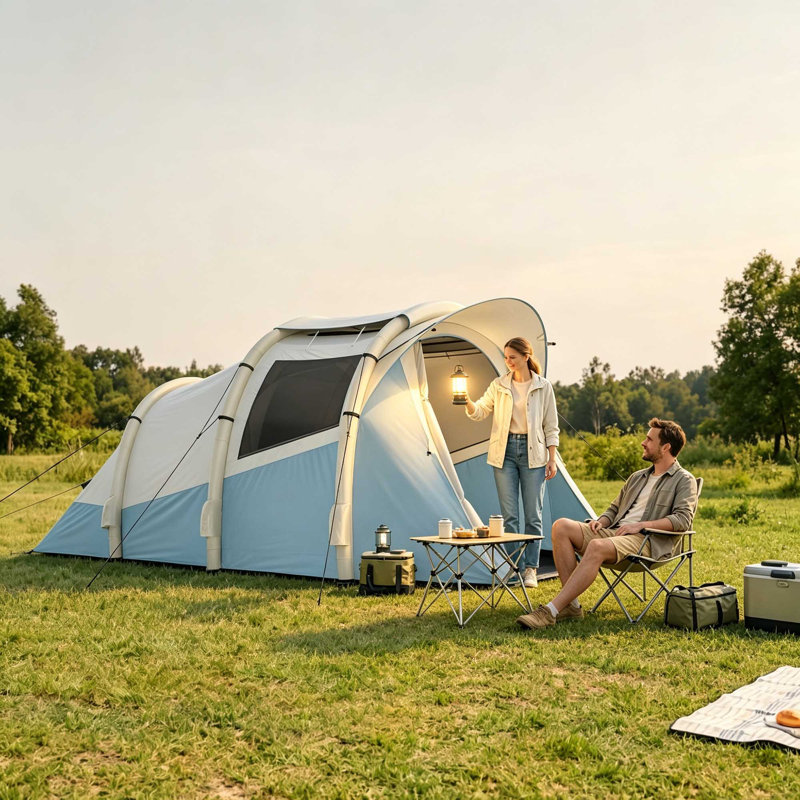 3 Person Tent, Light Blue