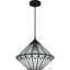 Luminaire suspendu noir mat 1 lumière Olivier