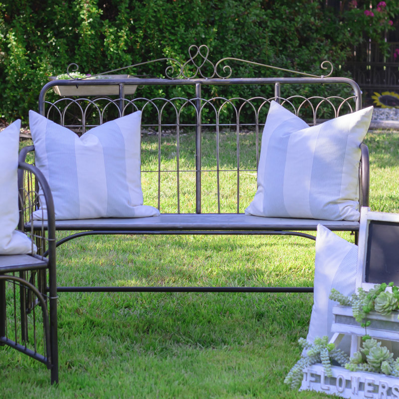 Banc de jardin en métal galvanisé Legler