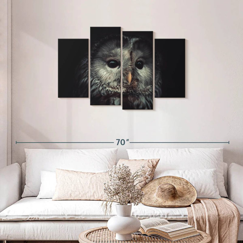 Brampt Lonely Night Owl, 27"H x 43"W