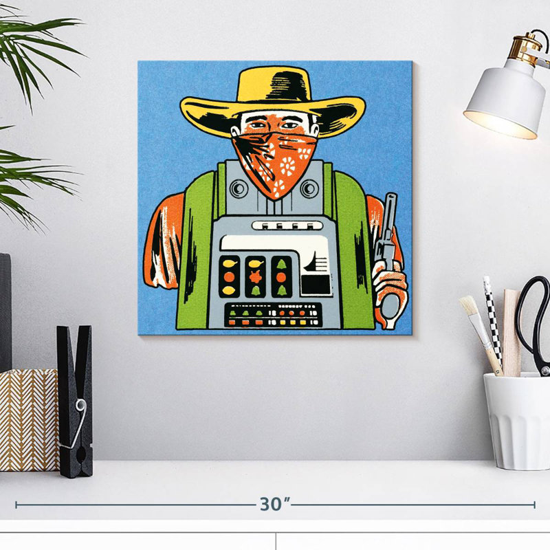 Machine à sous Senne Cowboy, H 16 po x l 16 po