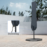 Covers & all Outdoor Umbrella Cover, Waterproof 1000D PVC-Coated UV & Tear-Resistant Patio Umbrella Cover with Drawstrings, for 7ft to 9ft Market, Beach & Garden Umbrellas