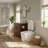 Smart Toilet With Advance Bidet And Auto Open Lid, Soft-Closing Heat Seat, Tankless Auto Flush, Massage Clean, Warm Wash/Dryer, Remote Control