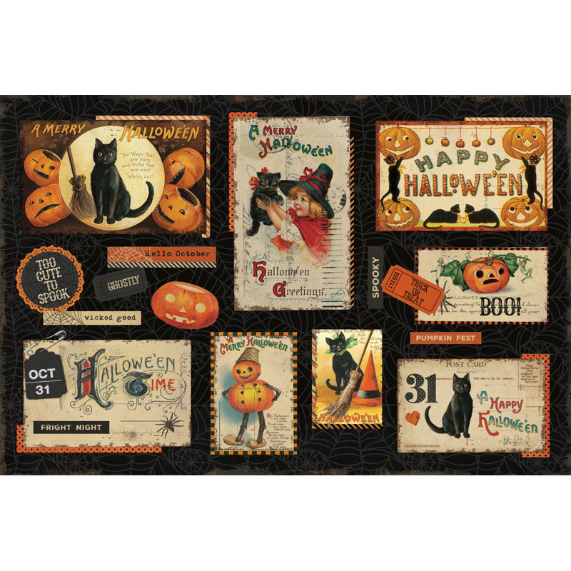 Halloween nostalgie I, H 8 po x l 12 po, Non, Toile tendue
