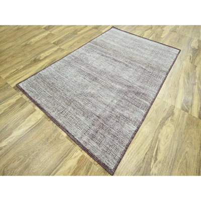 6'x9' Red & White Oxidized Grass Design Wool Hand Knotted Oriental Rug B09627184F334C8D8227BE4B5BF0AFCF