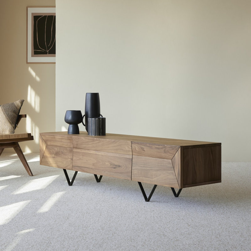Metric Solid Wood TV Stand