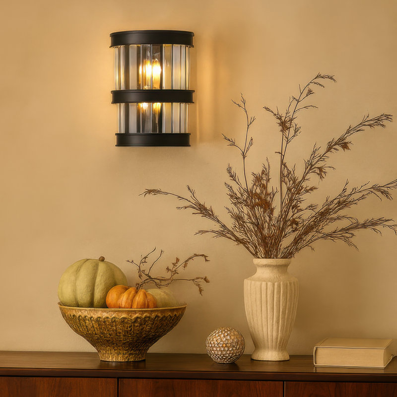 Double Take 2-Light 2-Tier Wall Sconce - Heritage Black