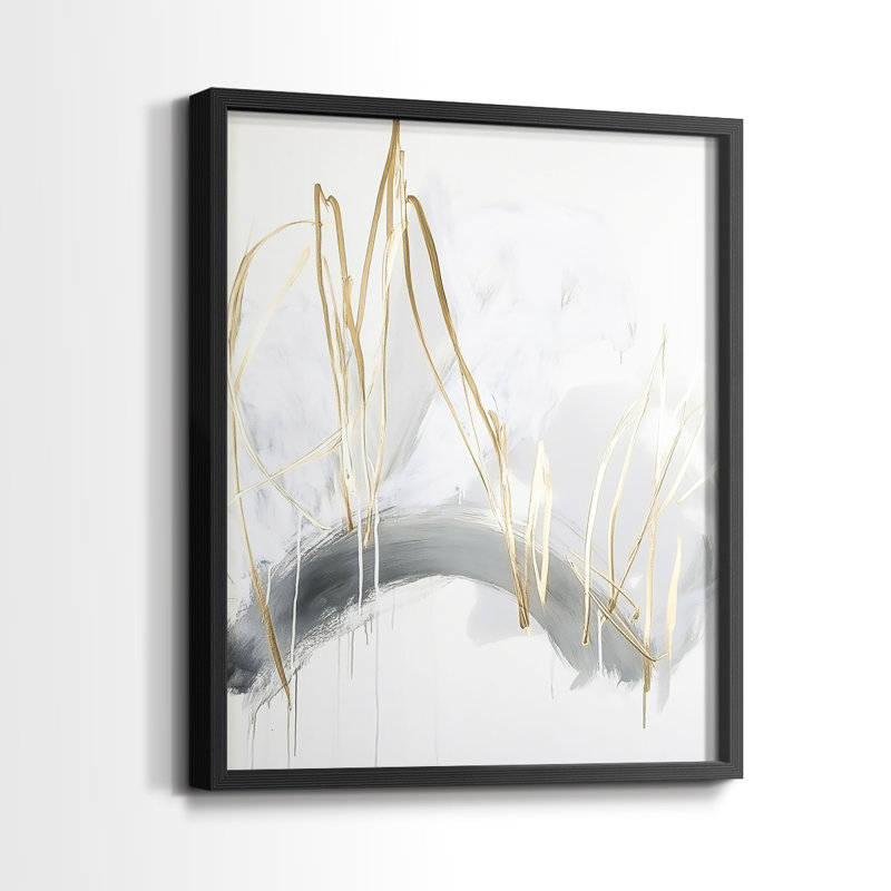 "ABSTRACT Series DCC XXVI" par J Paul, Noir, H 29 po x l 23 po