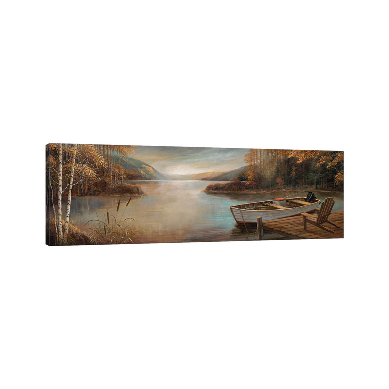 Peaceful Serenity by Ruane Manning - Wrapped Canvas Panoramic Gallery-Wrapped Canvas Giclée, 30.48 cm H x 91.44 cm W