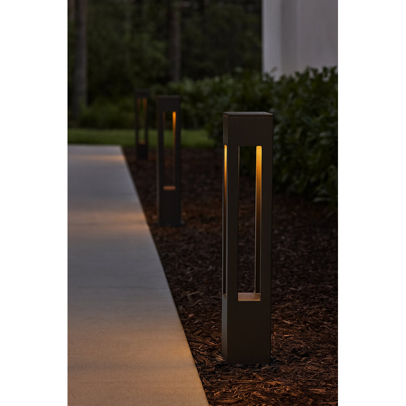 Atlantis Low Voltage Metal Bollard Light, Bronze