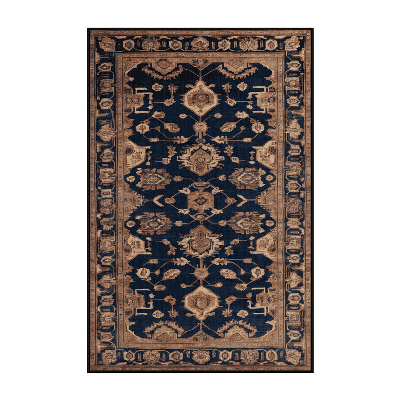 Tapis gris lavable à la machine, Rectangle 7 pi x 10 pi
