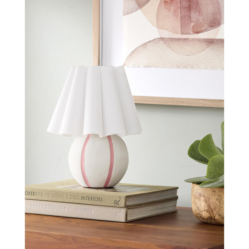 Caistor Kinki Table Lamp, Cream/Pink