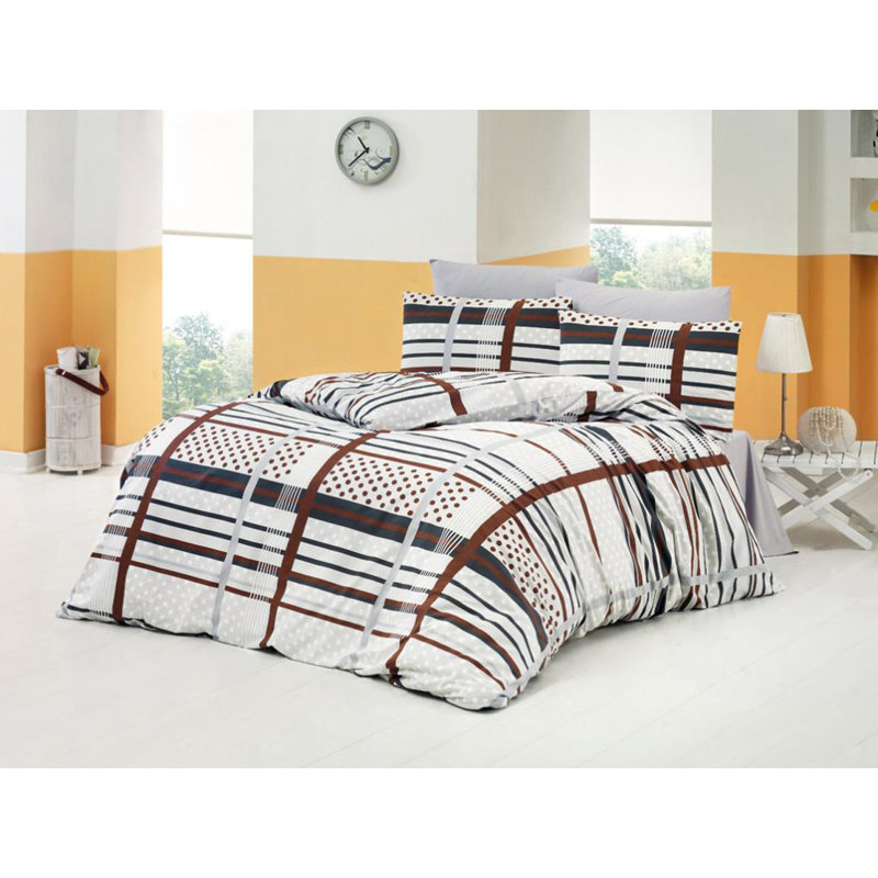Striped Duvet Cover Set with Pillowcases