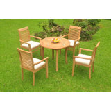 Octavio Outdoor - Piece Teak Dining Set