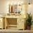 Camaya Makeup Vanity With LED Light and Charging Station-78311091