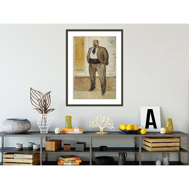 «Consul Christen Sandberg» par Edvard Munch, impression giclée sur cadre, H 41,5 po x l 30,8 po