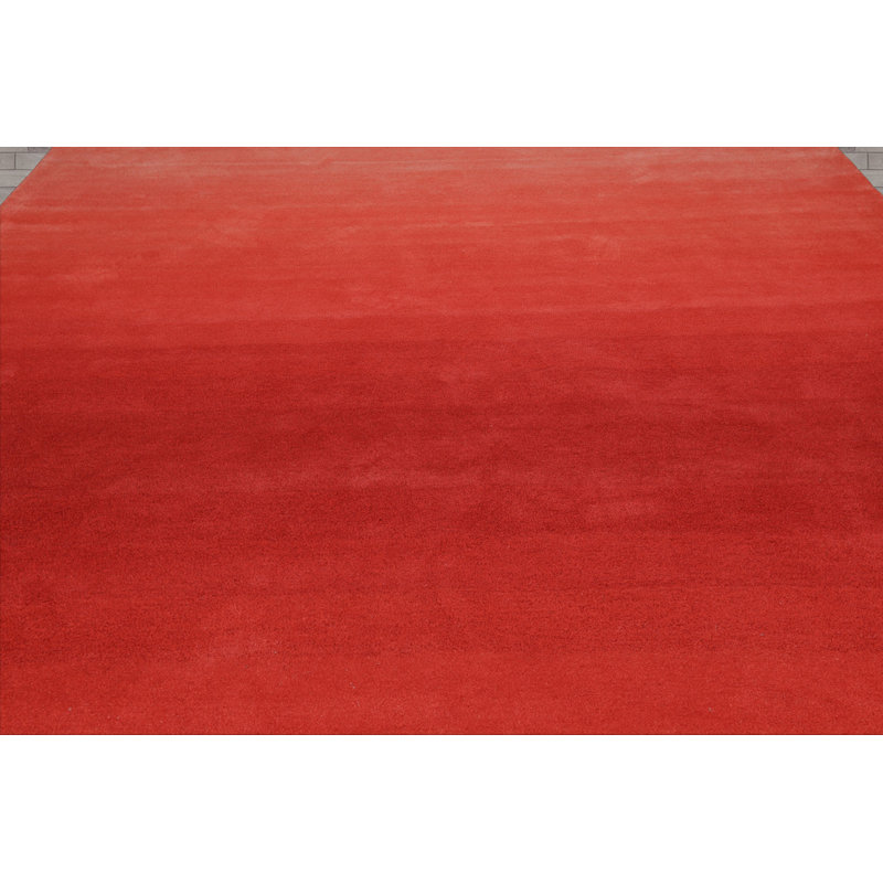 Tapis dégradé en laine corail LoomBloom, Rectangulaire 8 pi x 10 pi