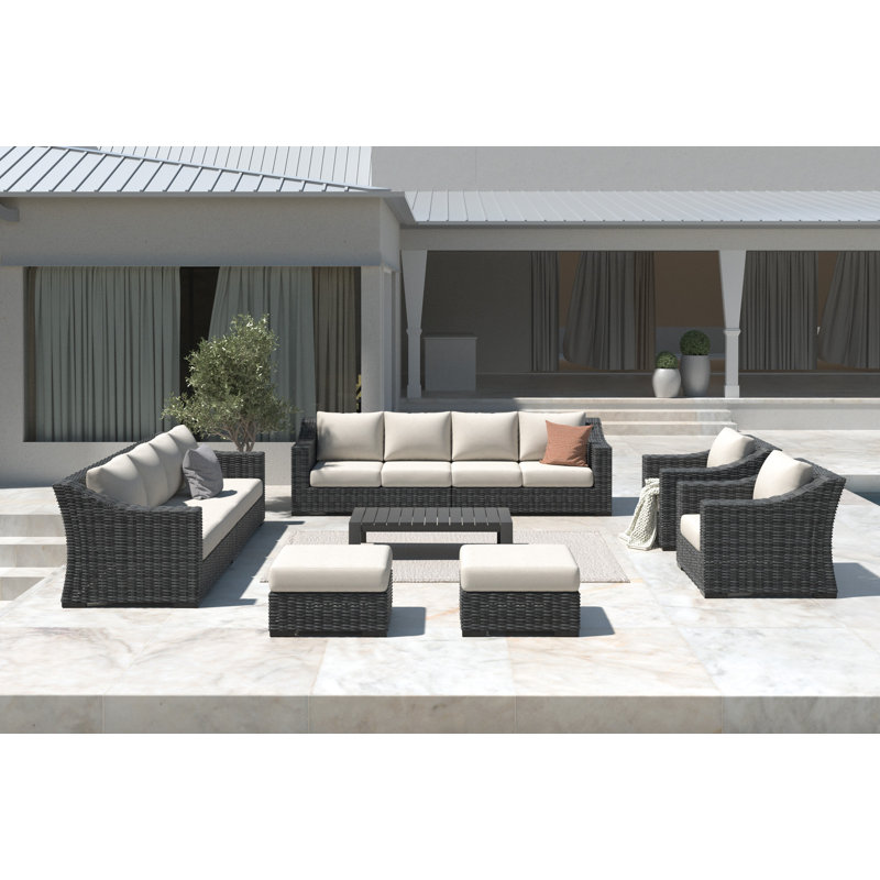Ensemble de sièges d'extérieur 9 pièces Sumrall