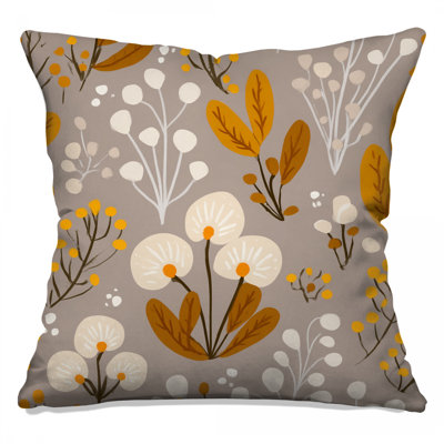 Floral Throw Pillow, Nature Double Sided Pillows