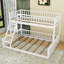 Lit superposé en bois polyvalent avec design et échelle détachables-977542816-977542817