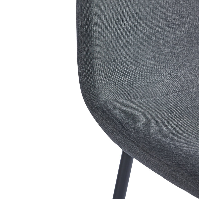 Chaise d'appoint en tissu Jisella, Gris