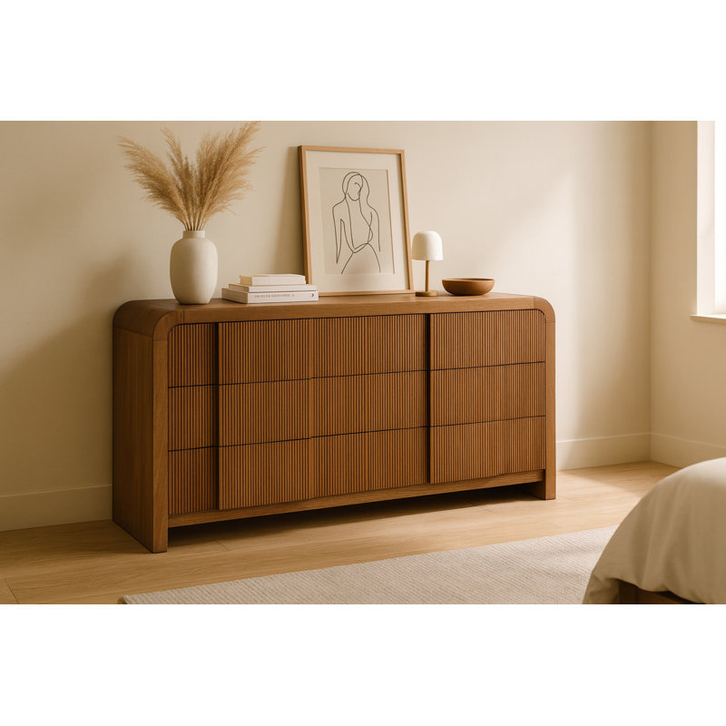 Commode 6 tiroirs Ishaque, Noyer