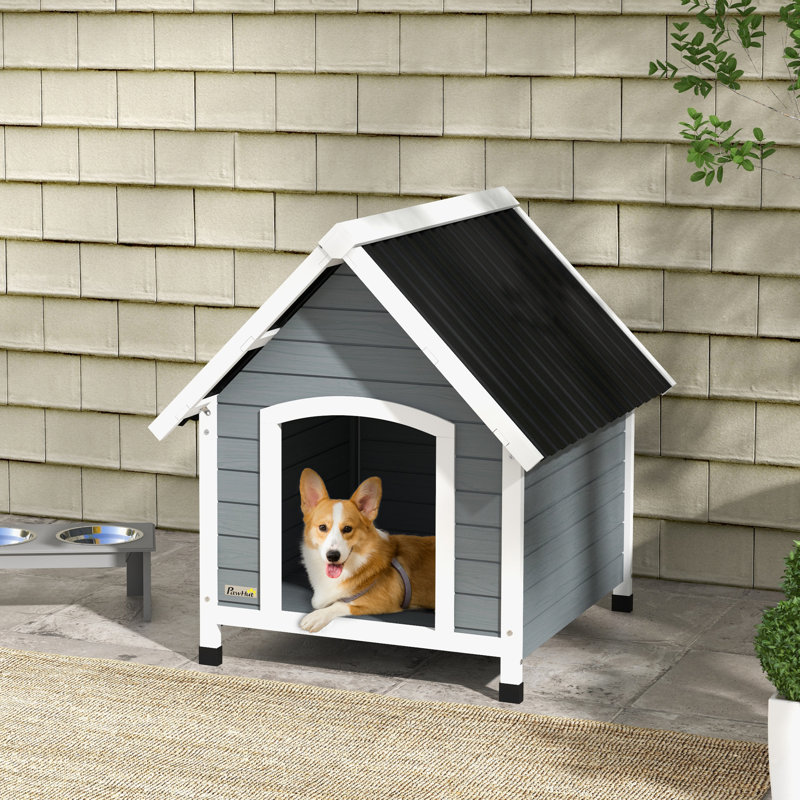 Solid Wood Dog House, 82cm H x 75cm W x 88cm D
