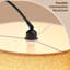 Lampe sur pied arquée moderne 74,8 pouces avec abat-jour tambour en lin simple, ampoule DEL 9 W incluse, grande lampe à arc pour salon, coin lecture, chambre à coucher