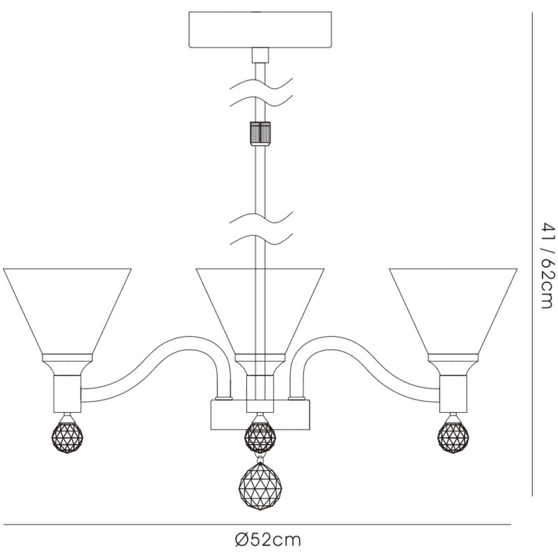Dononvan 5 - Light Shaded Chandelier