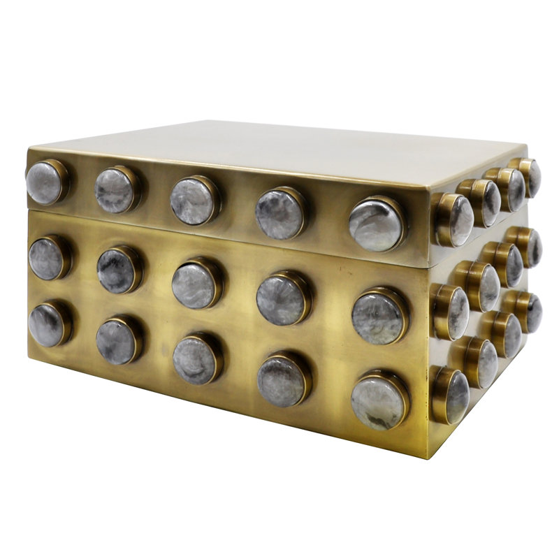 Boîte décorative Alba, H 5,25 po x l 8,25 po x P 10,25 po