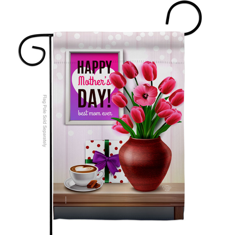 Double Sided Polyester Mother's Day, 18.5" H x 13" W