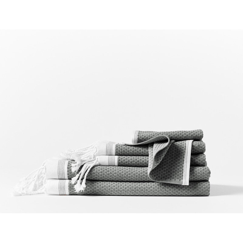 Mediterranean 100% Cotton Lightweight Bath Towel, Shadow/Deep Pewter, Bath Towel