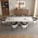 Joceline 78.74'' to 110.23” Extendable Rectangular Sintered Stone Dining Table Seat 10-12