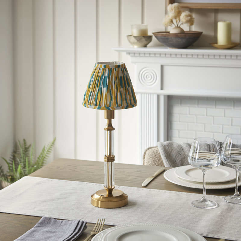 Morton Rechargeable Metal Table Lamp, Jade