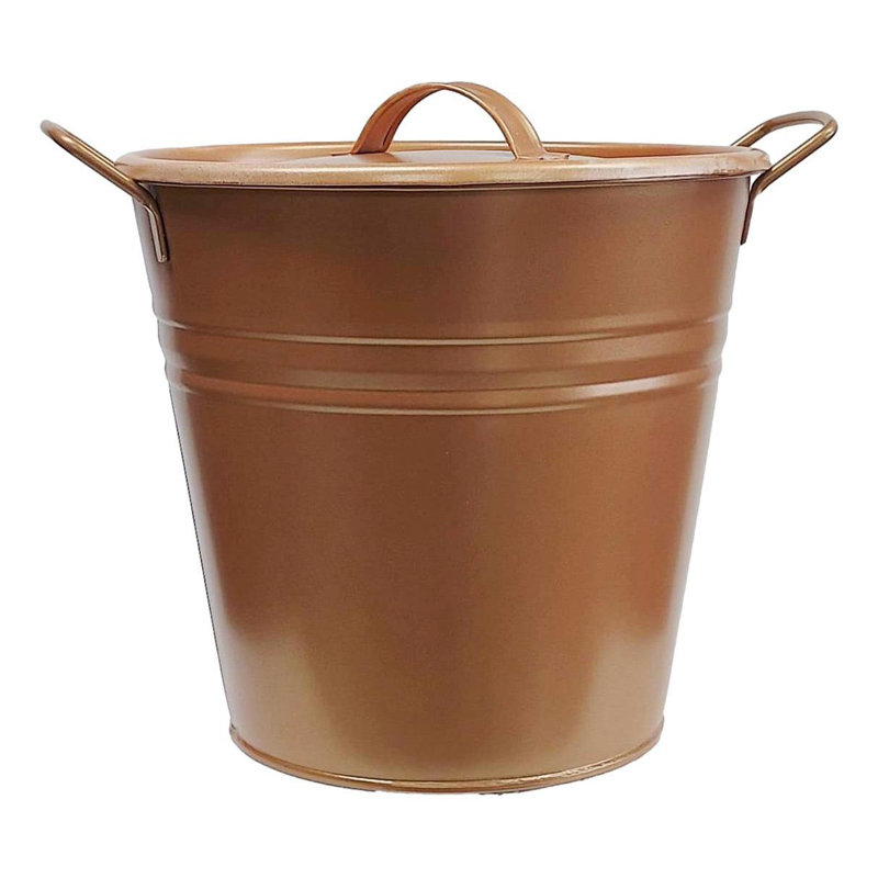 Boîte métallique / métallique, Caramel verni