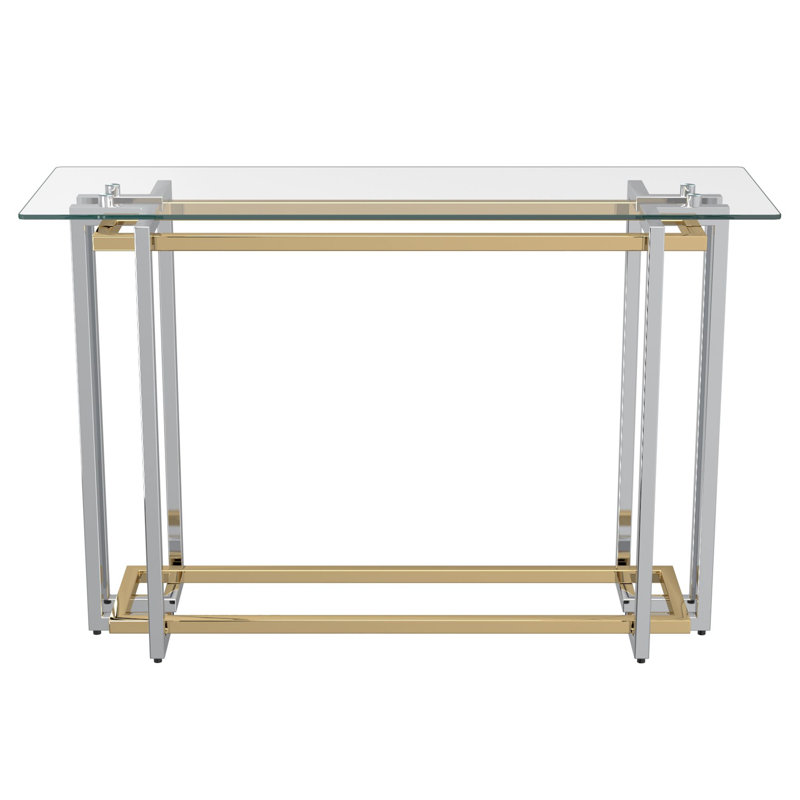 Console Scott en argent et or