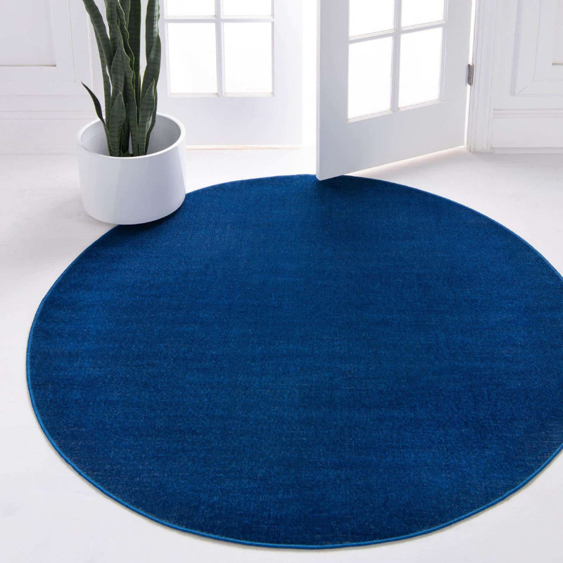 Tapis traditionnel Wingate couleur denim
